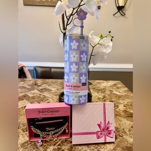 Juicy Couture Charm Card Case & Juicy Couture Tumbler
